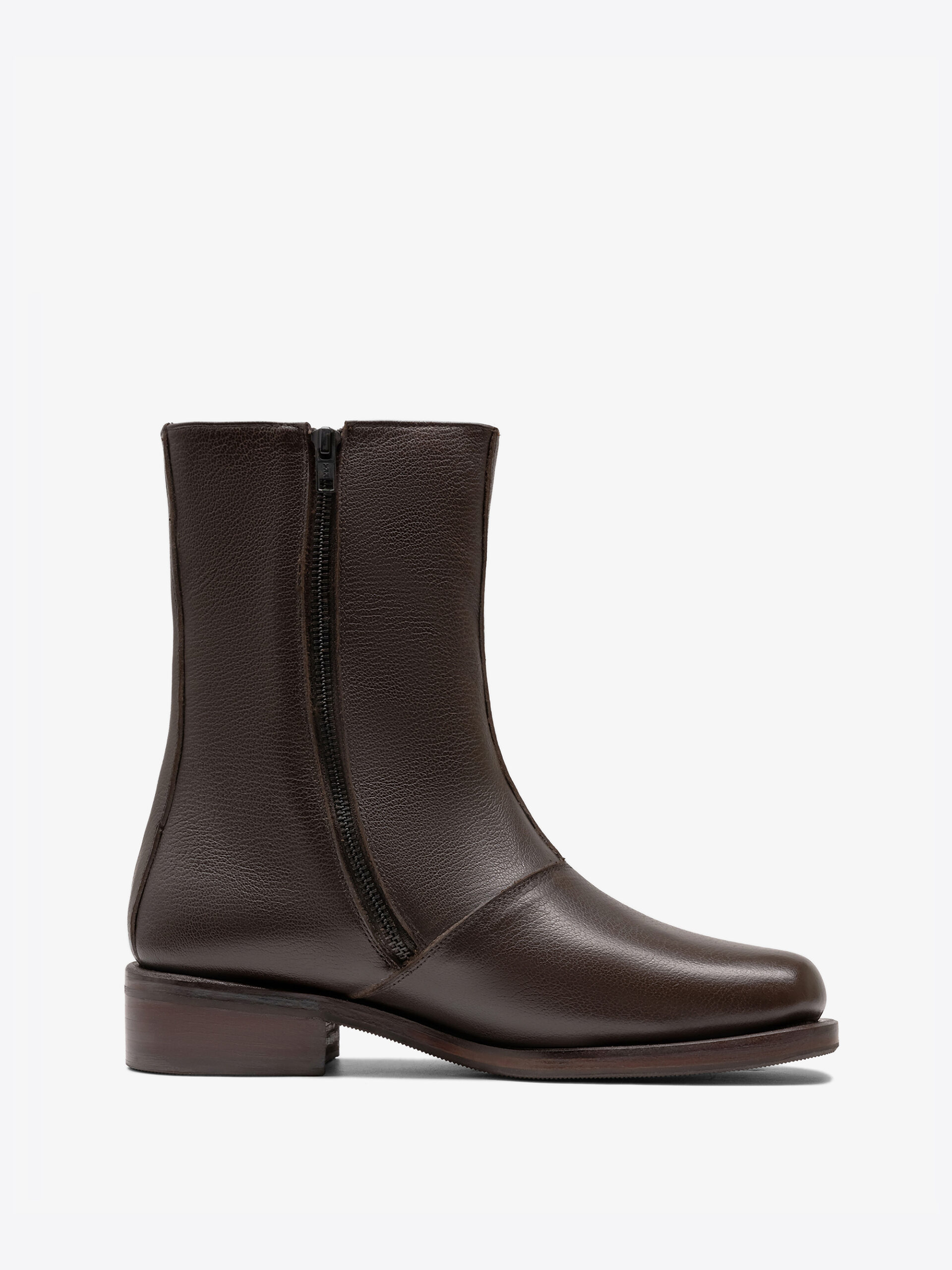 Llife SLIGHT SQUARE ZIP BOOTS 42 Llife SLIGHT SQUARE ZIP BOOTS